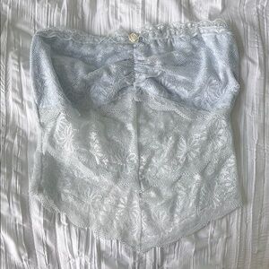 Cotton Candy Blue Lace Bandeau Intimates